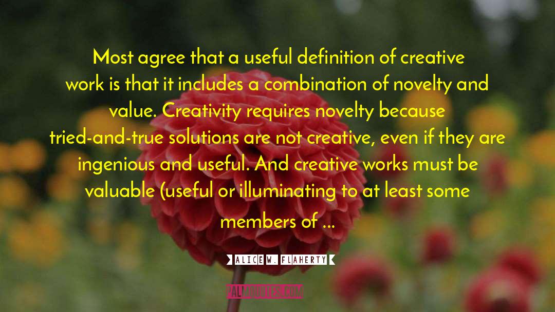 Creative Work quotes by Alice W. Flaherty