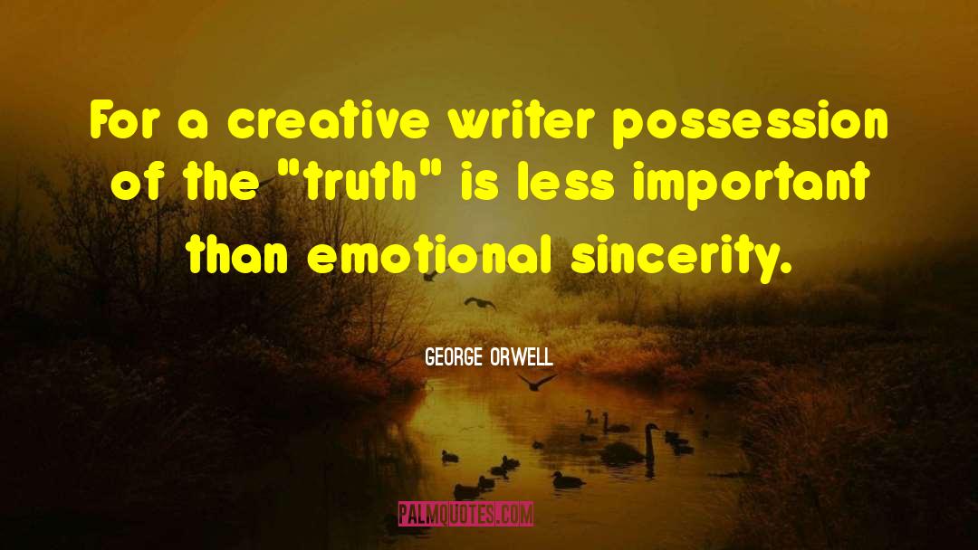 Creative Writers quotes by George Orwell