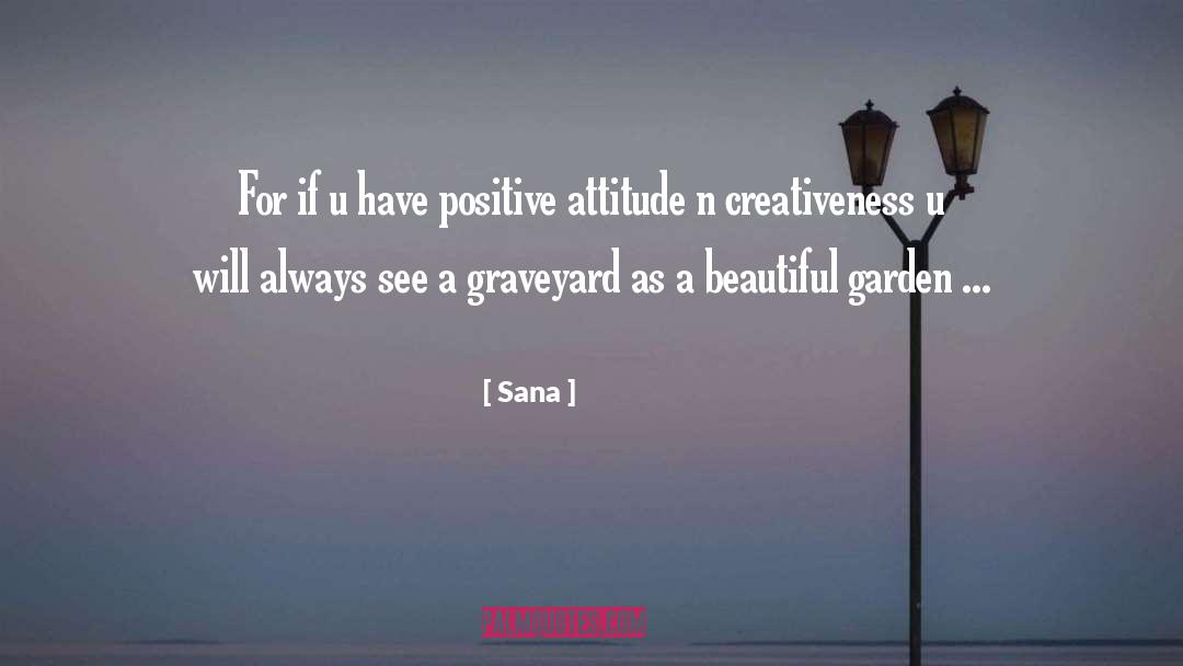 Creativeness quotes by Sana