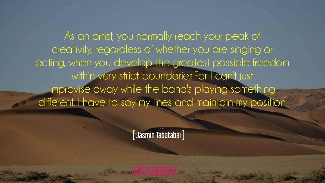 Creativity And Attitude quotes by Jasmin Tabatabai