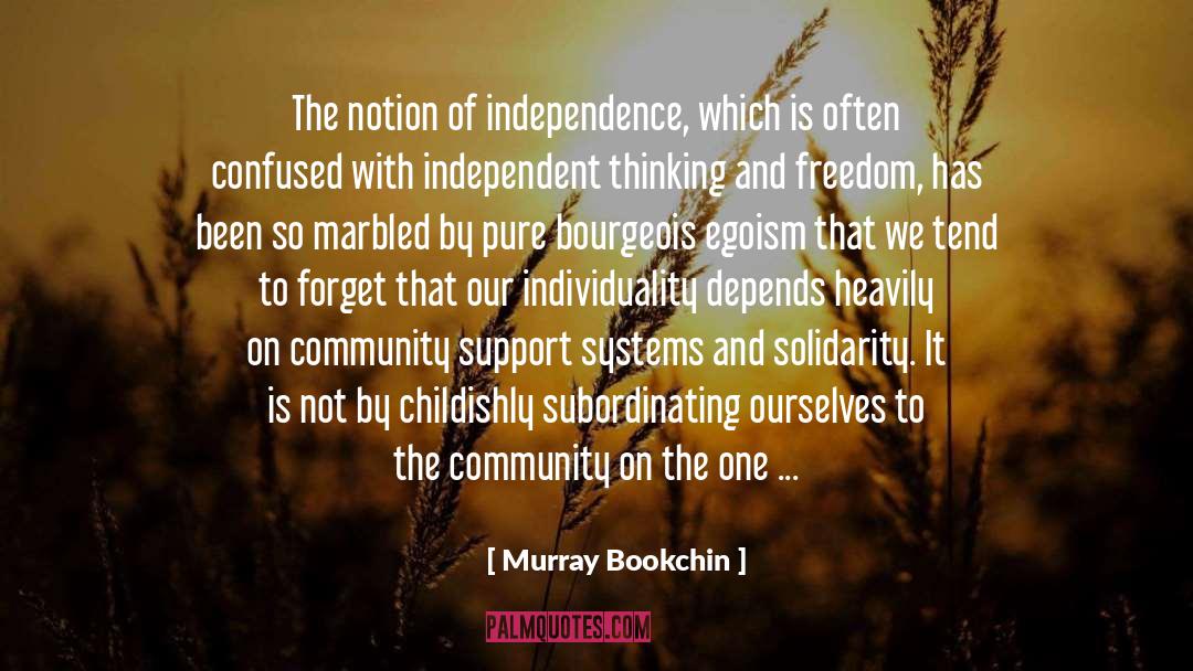 Creativity And Motivational quotes by Murray Bookchin