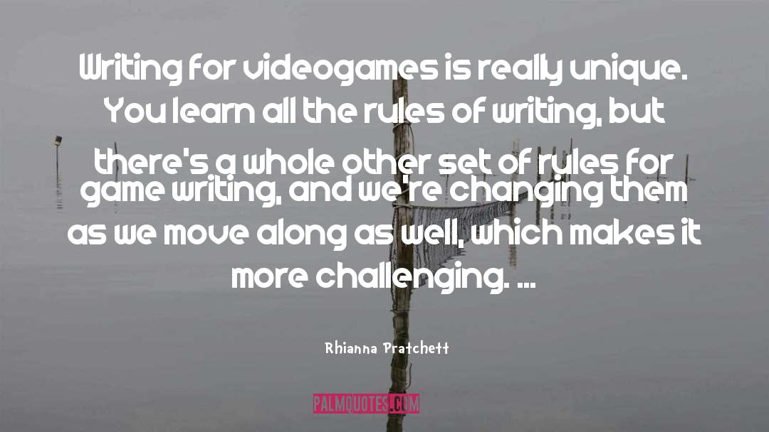 Creativity And Writing quotes by Rhianna Pratchett