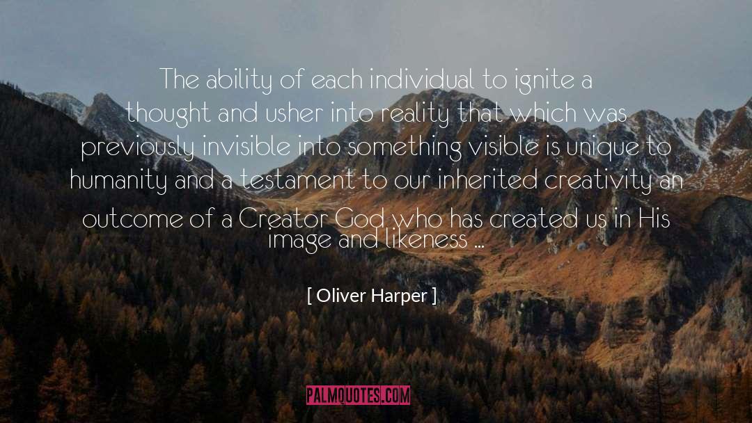 Creator God quotes by Oliver Harper