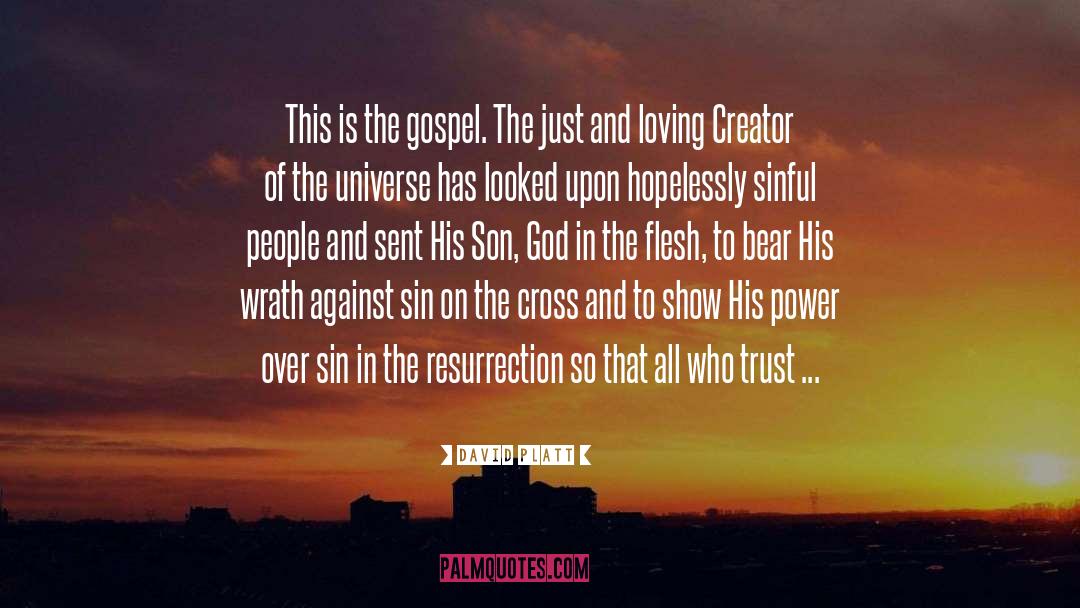 Creator Of The Universe quotes by David Platt