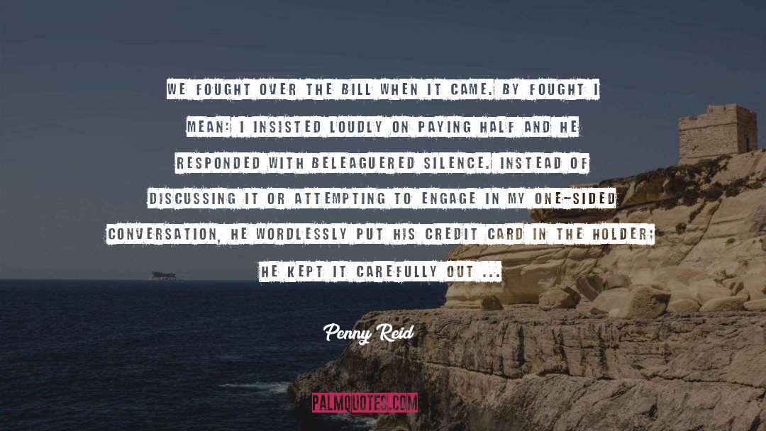 Credit Card quotes by Penny Reid
