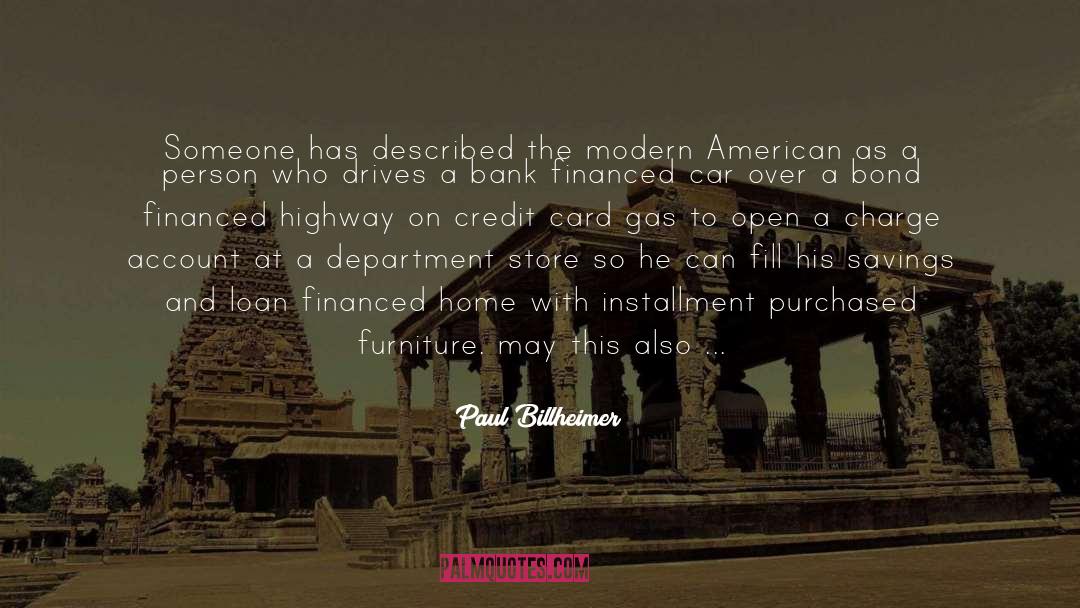 Credit Card quotes by Paul Billheimer