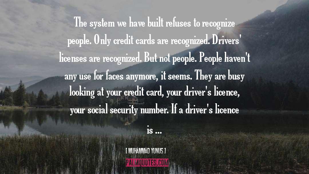 Credit Card quotes by Muhammad Yunus