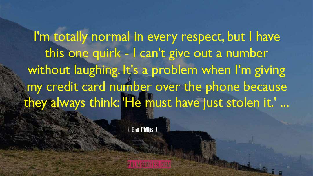 Credit Card quotes by Emo Philips