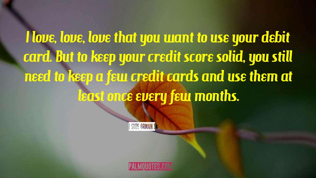 Credit Score quotes by Suze Orman