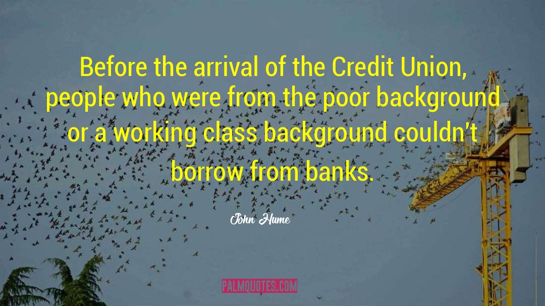 Credit Unions quotes by John Hume