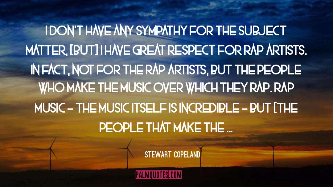 Credited quotes by Stewart Copeland