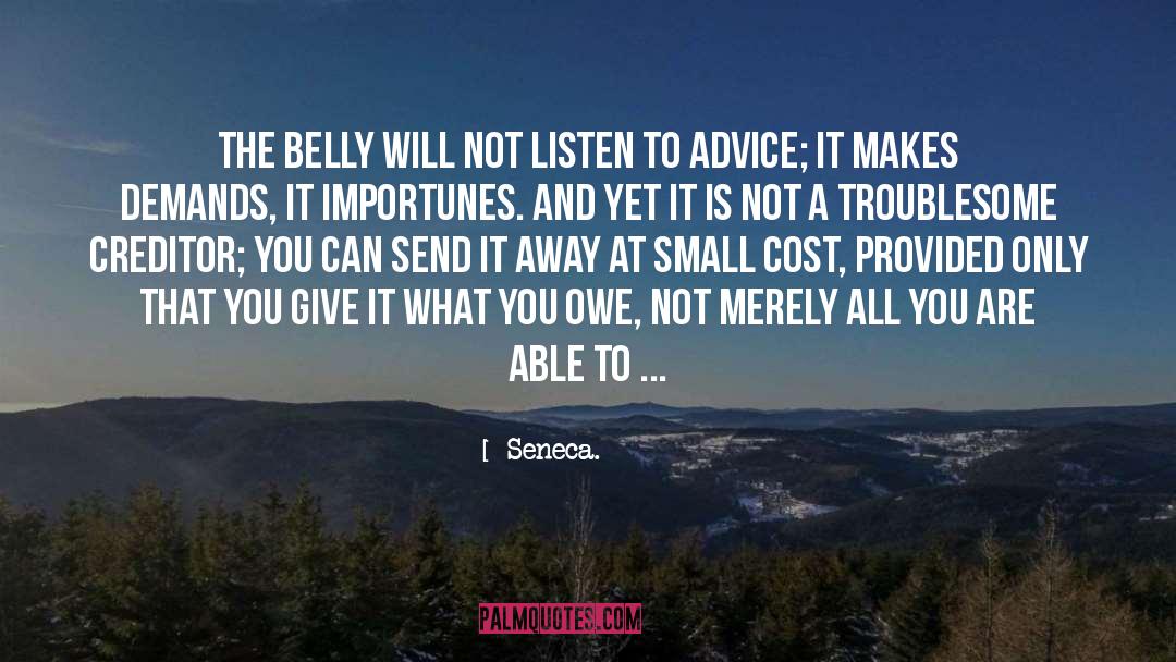 Creditor quotes by Seneca.