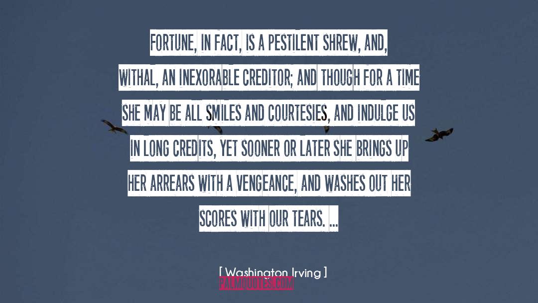 Creditor quotes by Washington Irving