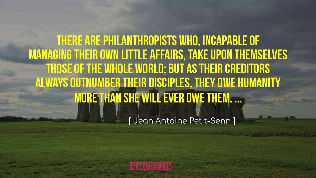 Creditors quotes by Jean Antoine Petit-Senn