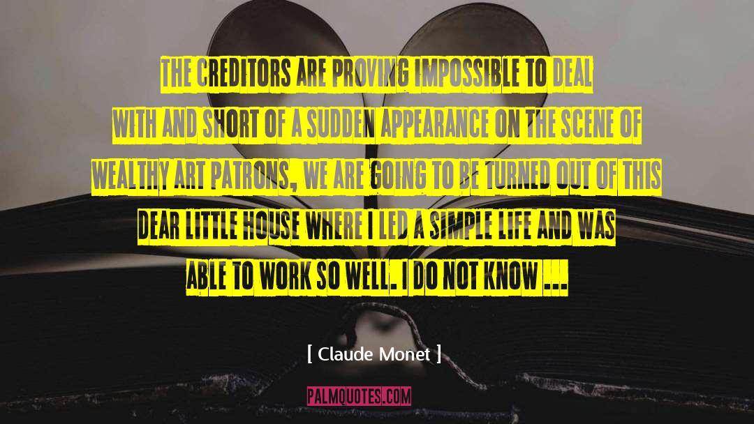 Creditors quotes by Claude Monet