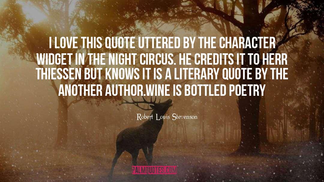 Credits quotes by Robert Louis Stevenson