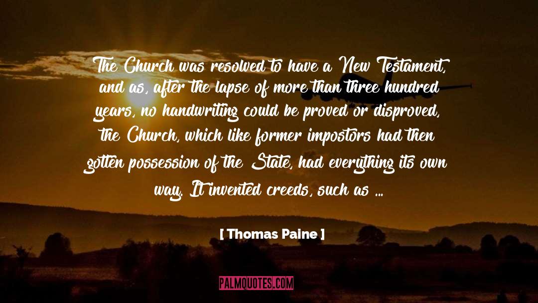 Creeds quotes by Thomas Paine
