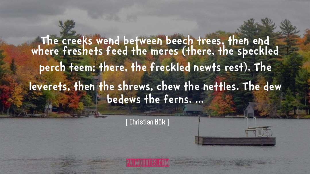 Creeks quotes by Christian Bök