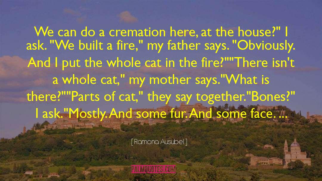 Cremation quotes by Ramona Ausubel