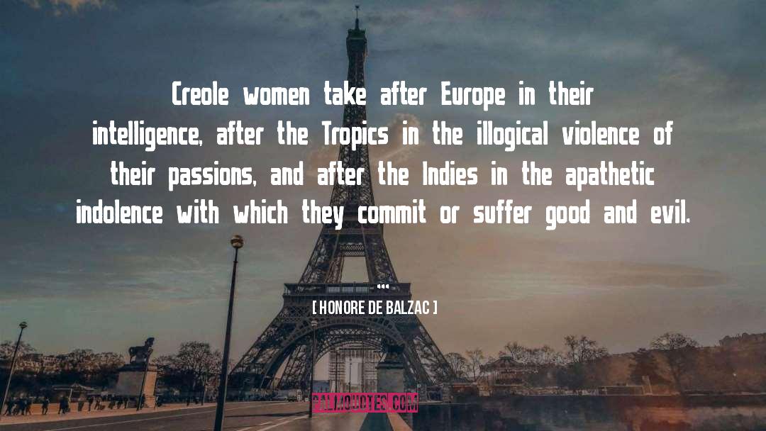 Creole quotes by Honore De Balzac