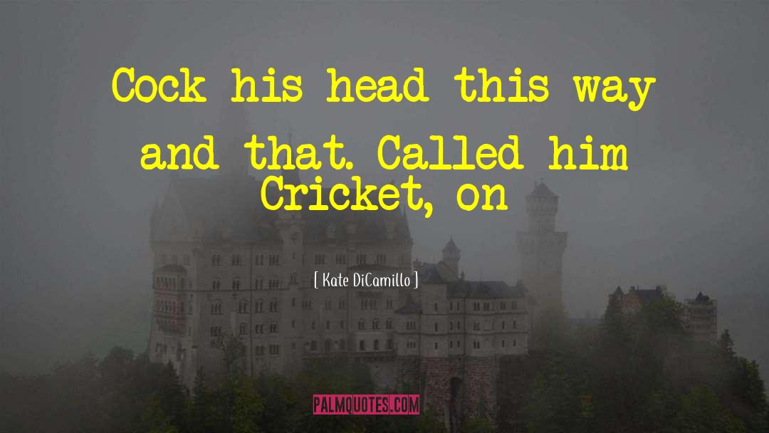 Cricket Bouncer quotes by Kate DiCamillo