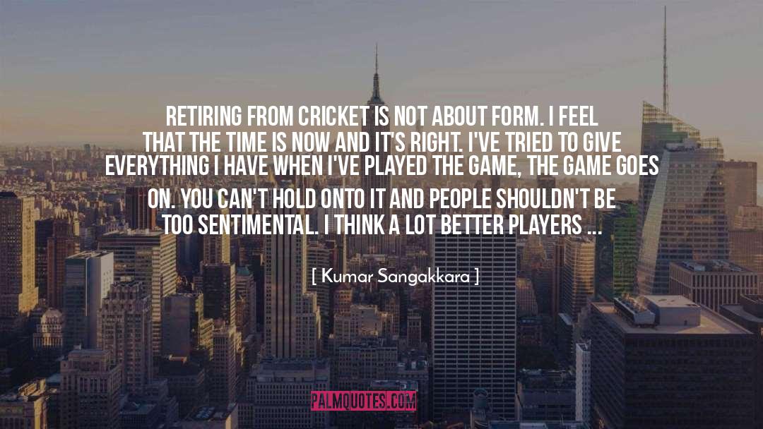 Cricket Bouncer quotes by Kumar Sangakkara
