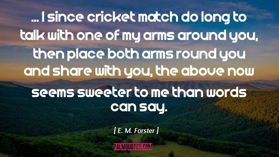 Cricket quotes by E. M. Forster