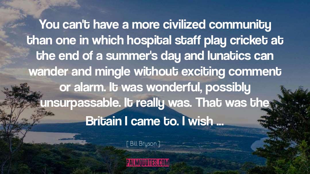 Cricket quotes by Bill Bryson