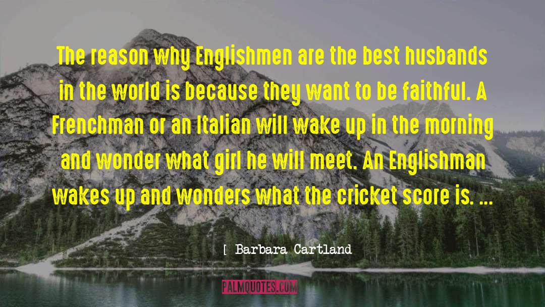 Cricket Score quotes by Barbara Cartland
