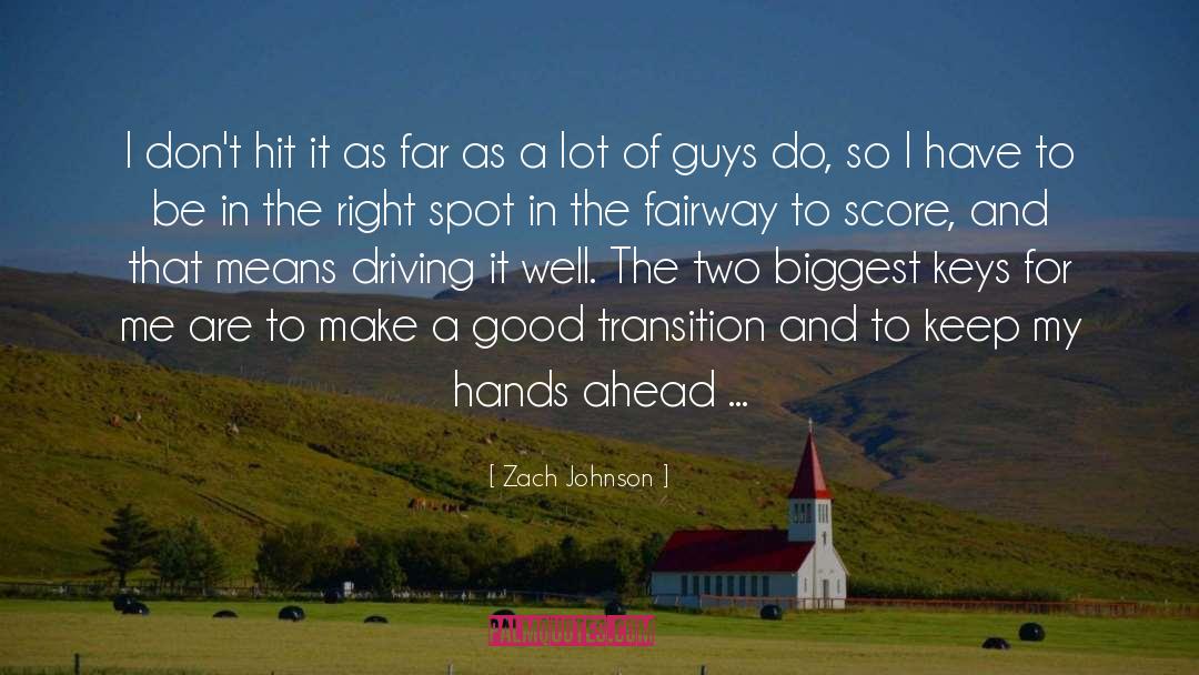 Cricket Score quotes by Zach Johnson