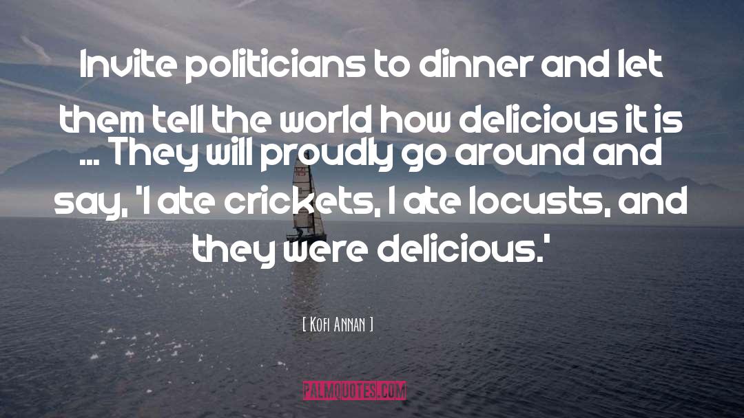 Crickets quotes by Kofi Annan