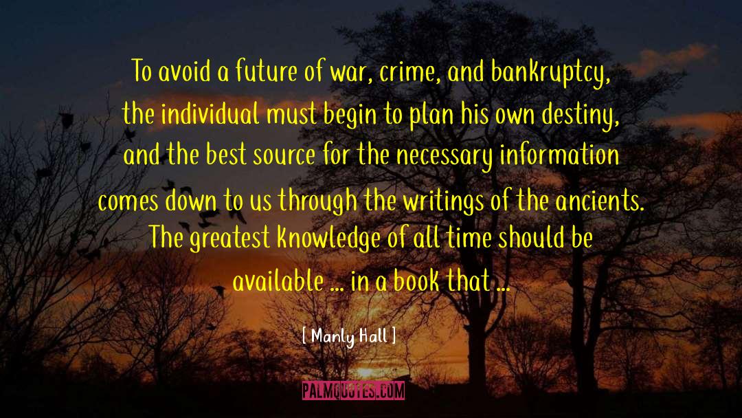 Crime Ficiton quotes by Manly Hall