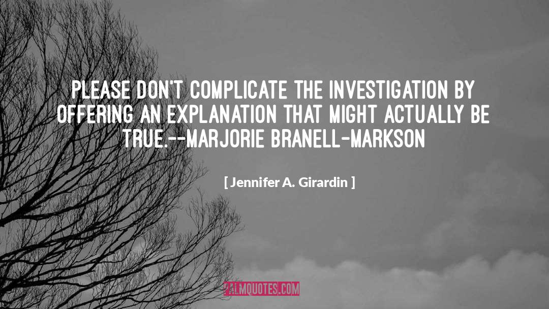 Crime Fiction quotes by Jennifer A. Girardin