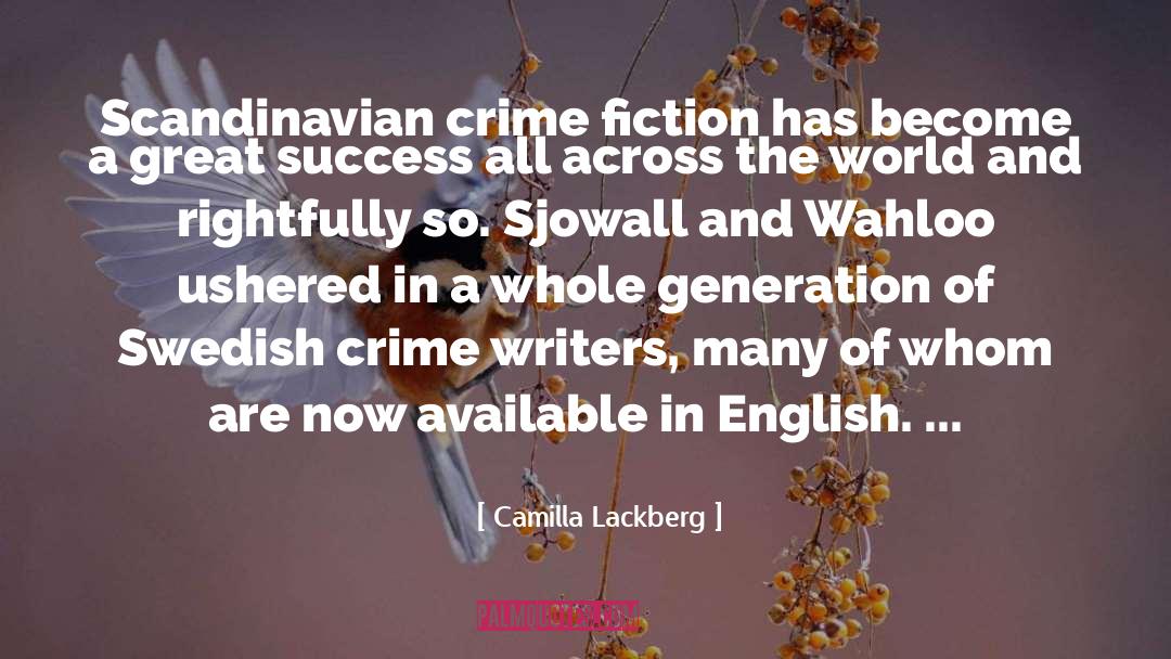 Crime Fiction quotes by Camilla Lackberg