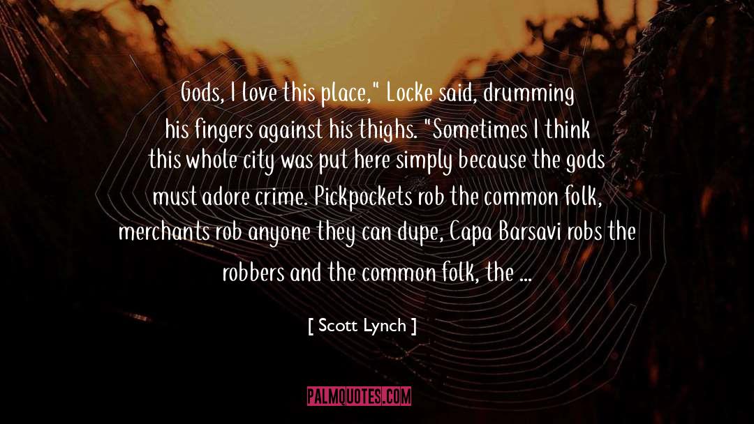 Crime Fiction Satire Jukebox quotes by Scott Lynch