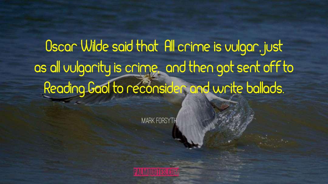 Crime Mysteries quotes by Mark Forsyth