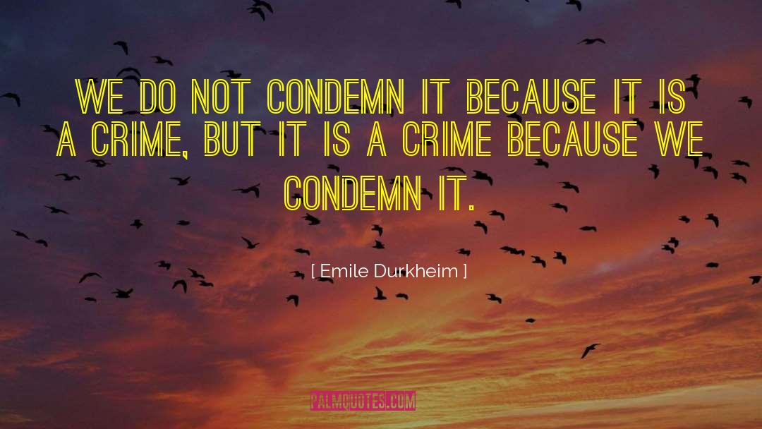 Crime Mystery quotes by Emile Durkheim