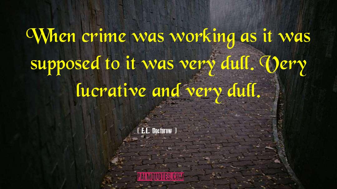 Crime Novels quotes by E.L. Doctorow