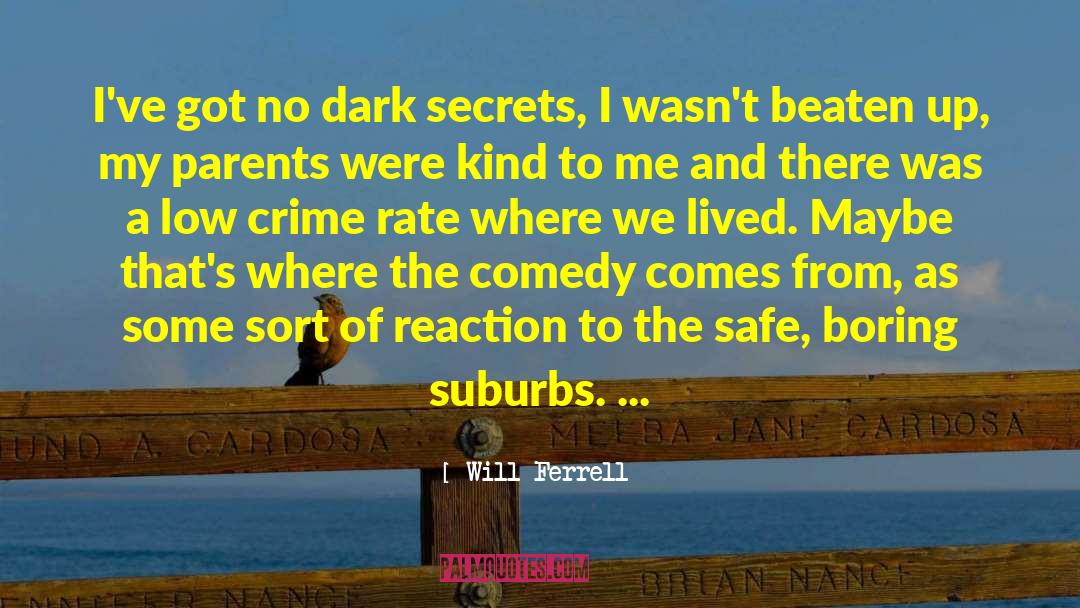 Crime Rate quotes by Will Ferrell