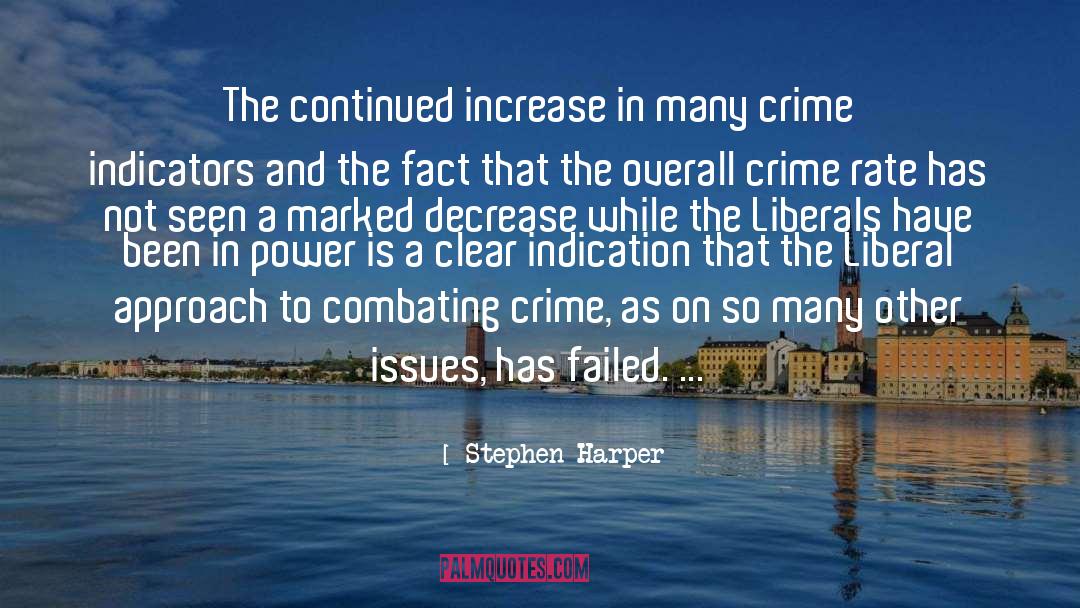 Crime Rate quotes by Stephen Harper