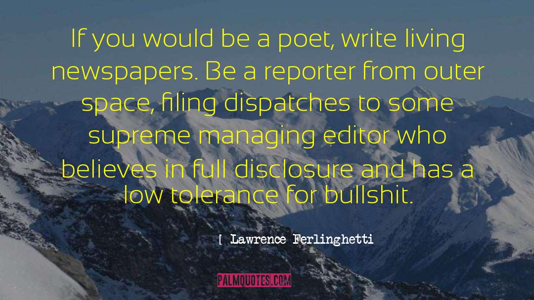 Crime Reporter quotes by Lawrence Ferlinghetti