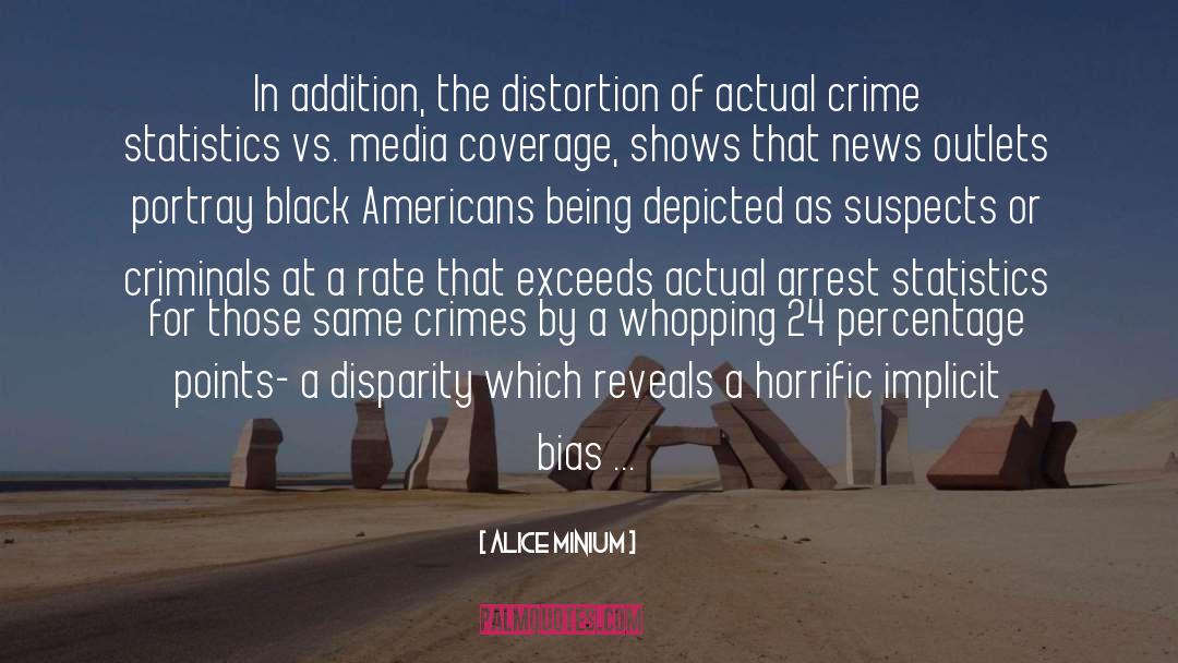 Crime Reporting quotes by Alice Minium