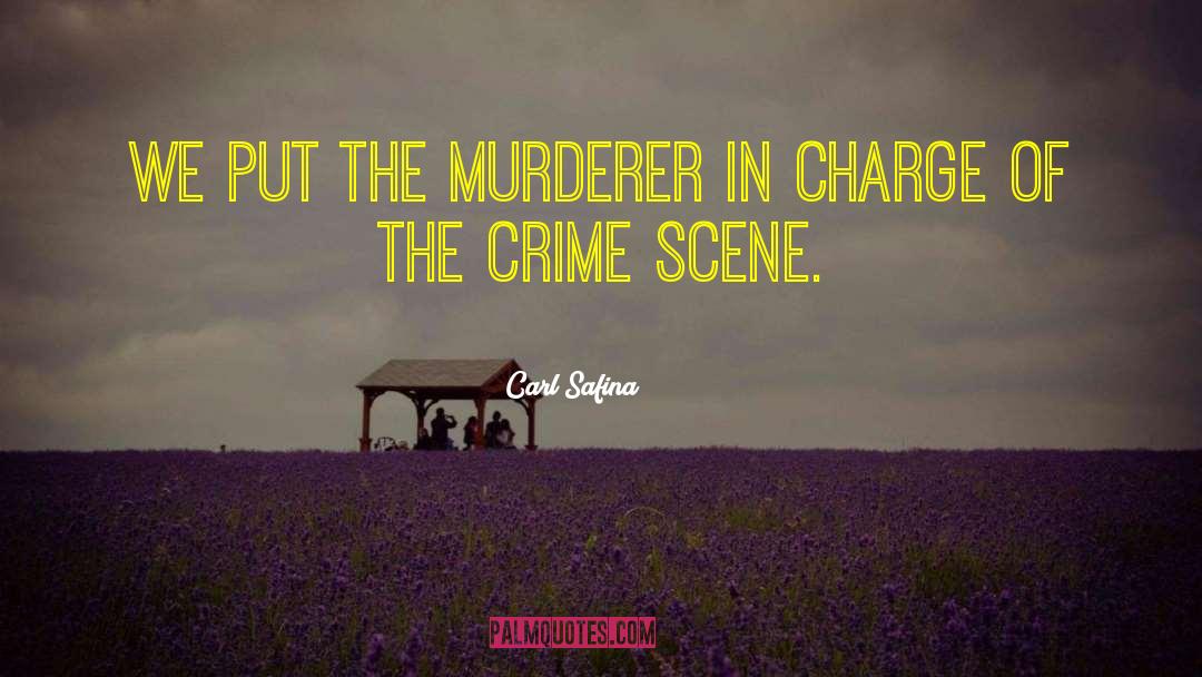 Crime Scene quotes by Carl Safina