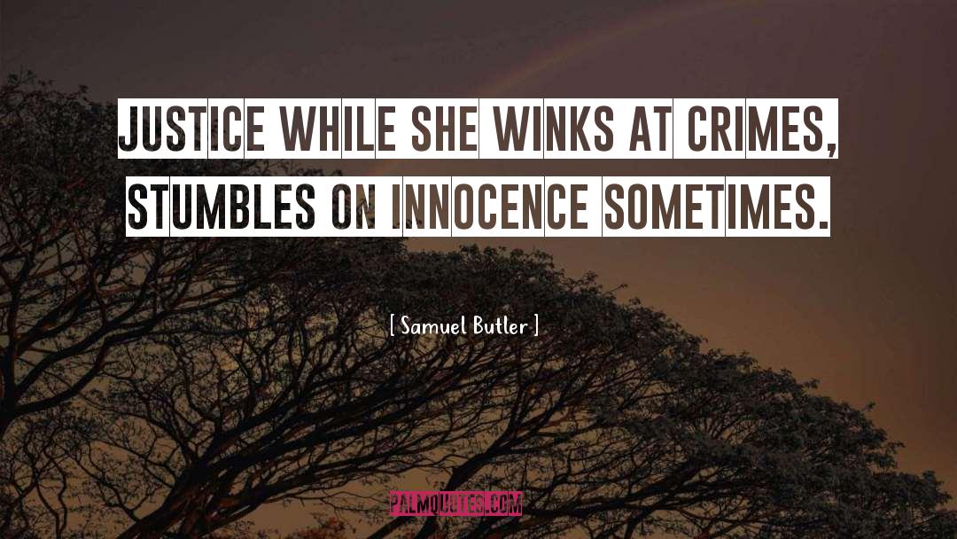 Crimes quotes by Samuel Butler