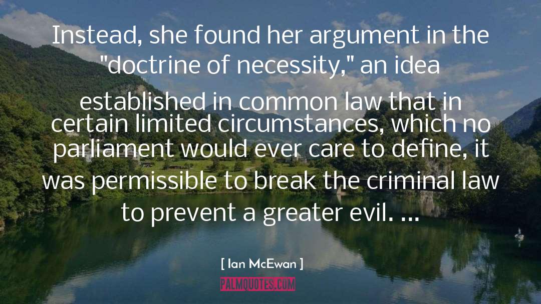 Criminal Law quotes by Ian McEwan