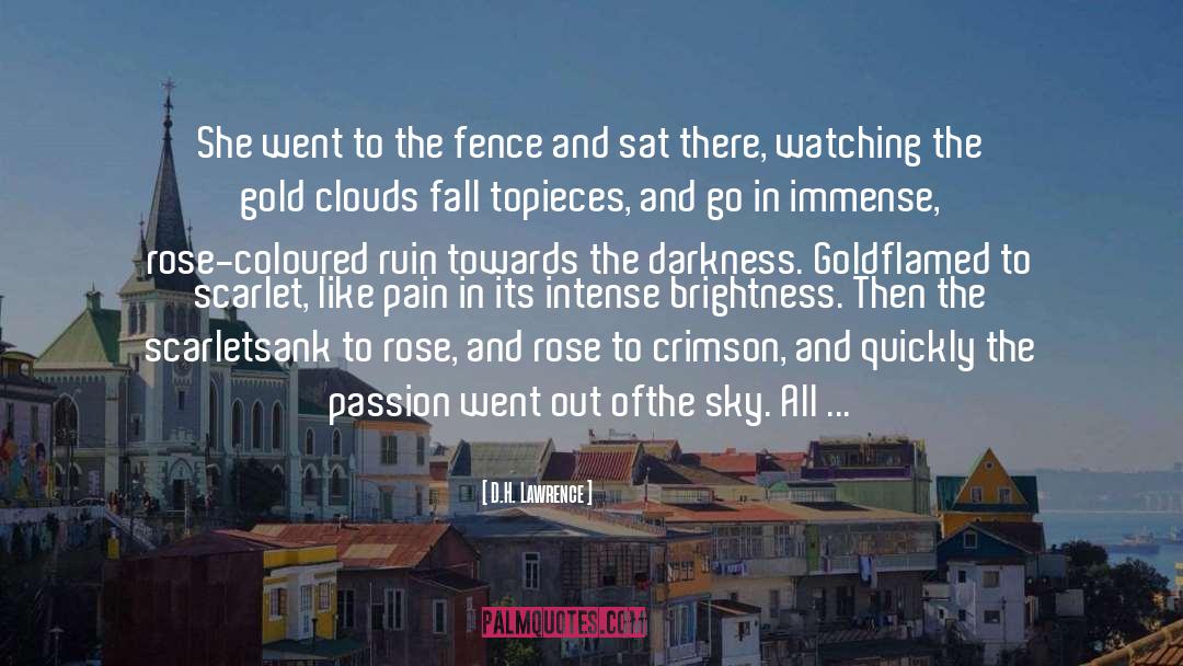 Crimson quotes by D.H. Lawrence