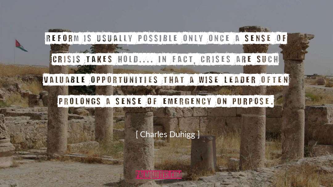 Crises Solution quotes by Charles Duhigg