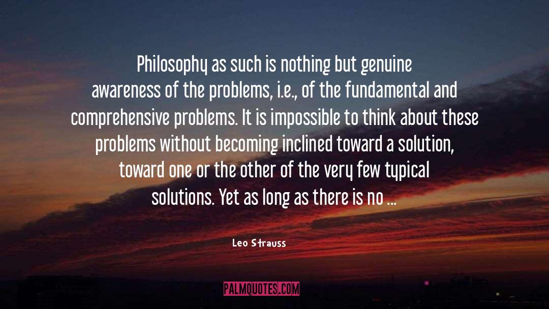 Crises Solutions quotes by Leo Strauss