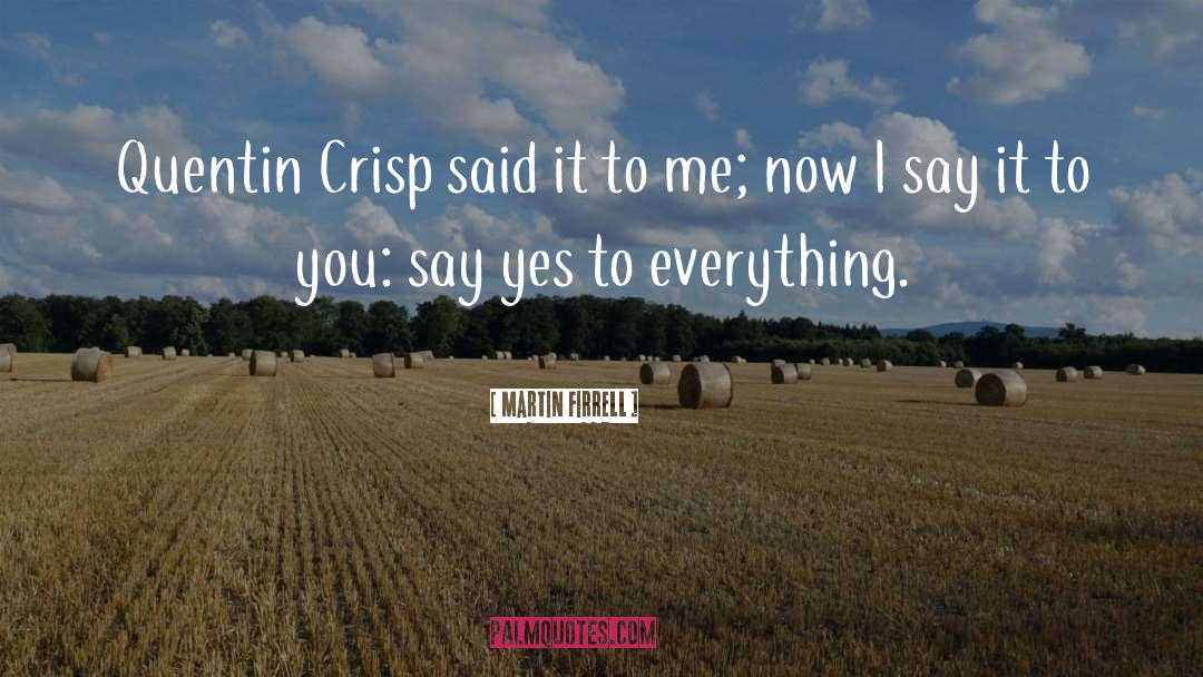 Crisps quotes by Martin Firrell