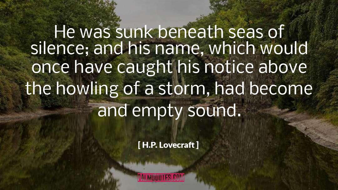 Cristobal Storm quotes by H.P. Lovecraft